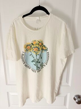 Mandy Moore Concert T-Shirt Cream / Size Large